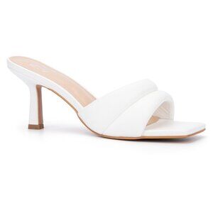 🌼 2/$35 New York & Company Evelina Women's Dress Sandals, Size: 8, White